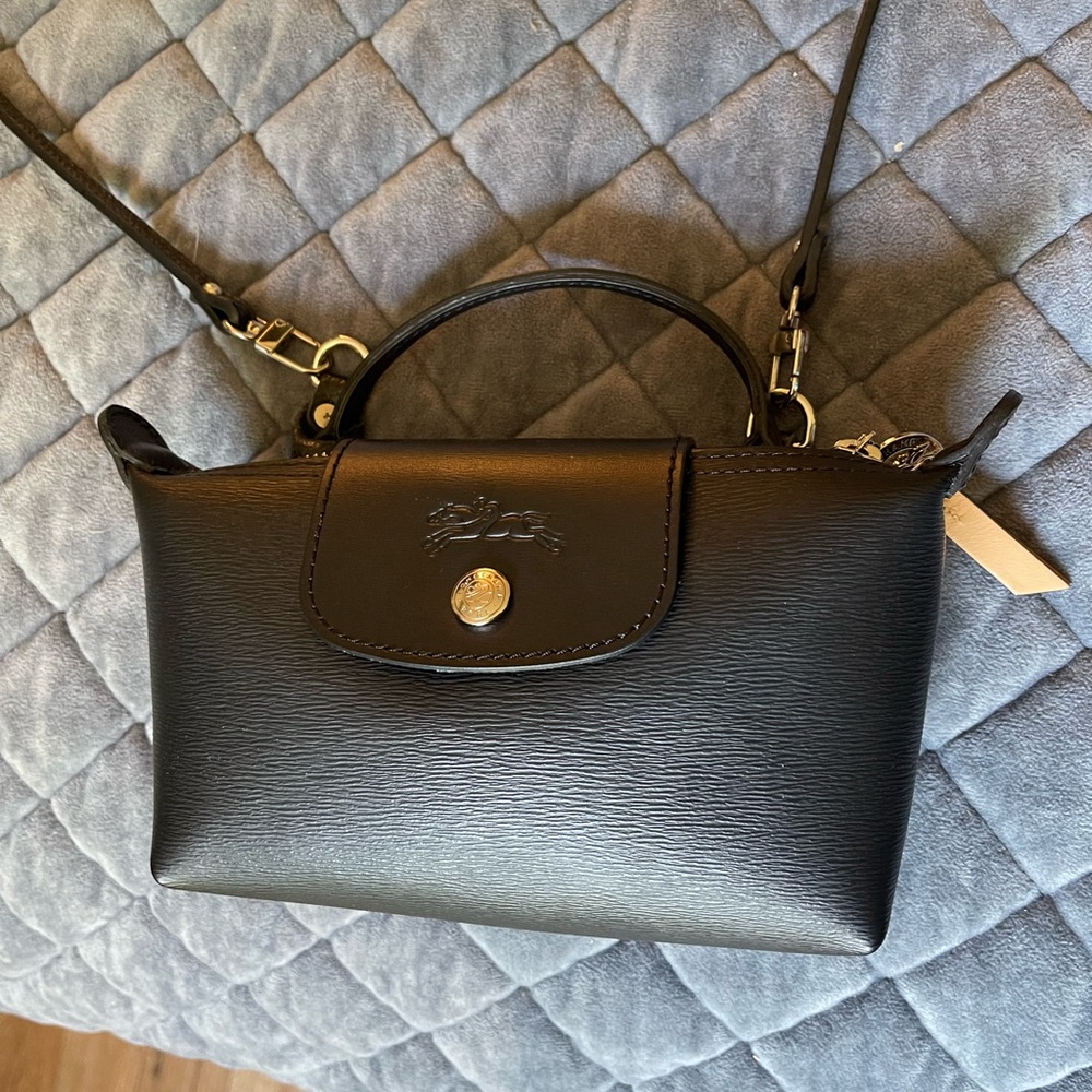Longchamps Black Le Pliage City Pouch